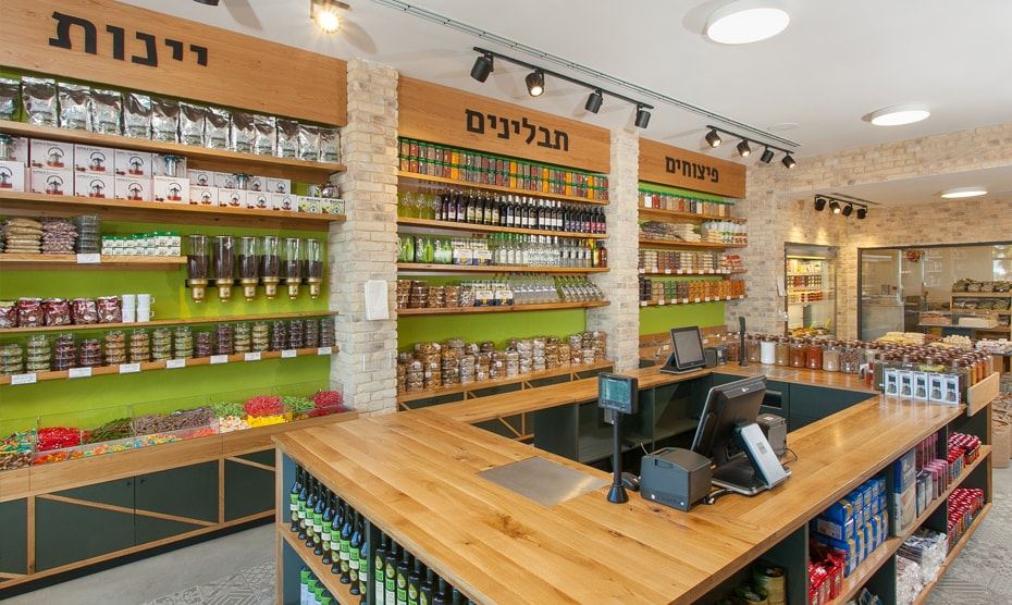 עיצוב פנים לחנות תבלינים ופיצוחים
